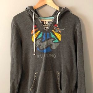 Billabong rainbow surf hooded sweatshirt